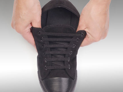 Atacadores elásticos Ata® cor preto brilhante