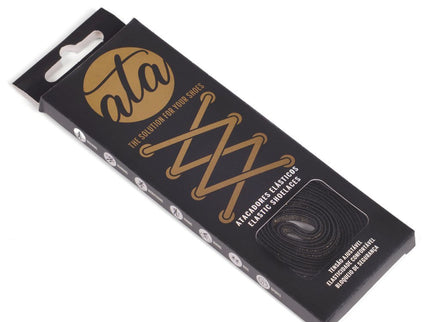 Atacadores elásticos Ata® cor preto dourado