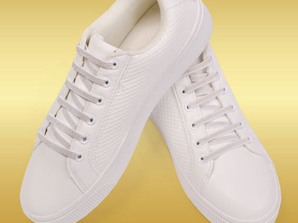 Atacadores elásticos Ata® cor branco dourado