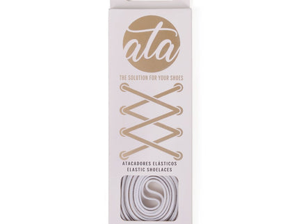 Atacadores elásticos Ata® cor branco dourado