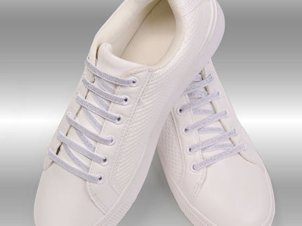 Atacadores elásticos Ata® cor branco prateado