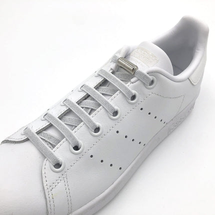 Atacadores elásticos Ata® cor branco prateado