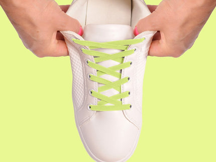 Atacadores elásticos Ata® cor amarelo fluorescente