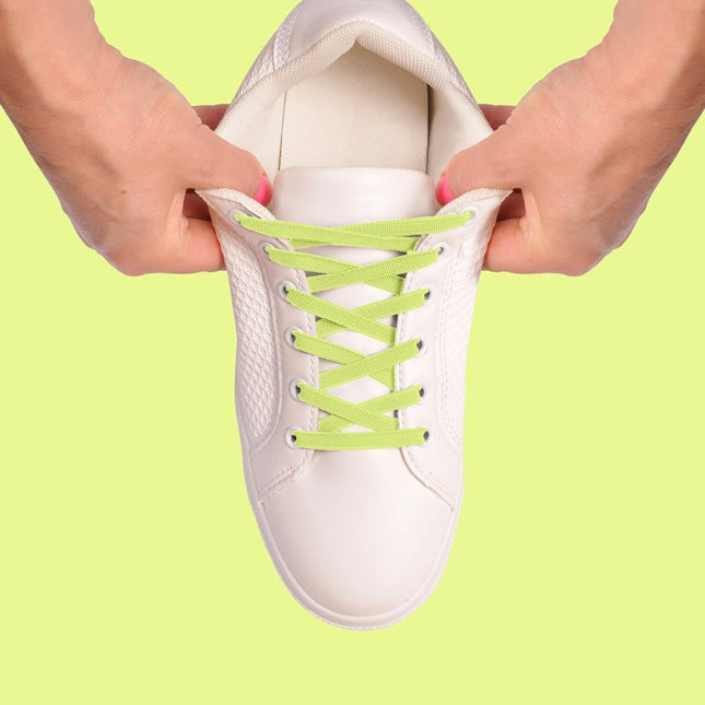 Atacadores elásticos Ata® cor amarelo fluorescente