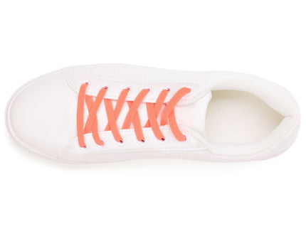 Atacadores elásticos Ata® cor coral fluorescente