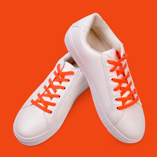 Atacadores elásticos Ata® cor coral fluorescente