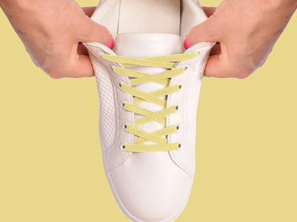 Atacadores elásticos Ata® cor amarelo claro